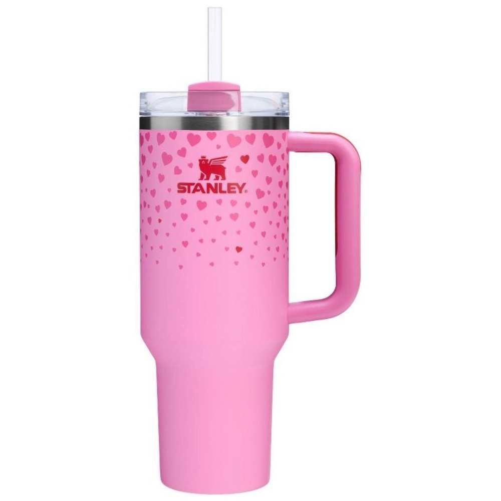 Brand New Stanley x Target 40oz Sweet Hearts Pink Valentine FlowState Quencher